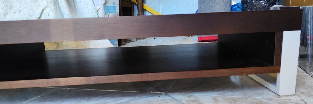 Conjunto Móvel de sala TV cor preto/castanho