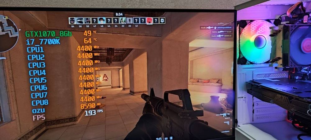 Игровой ПК i7_7700K DDR4 cs2 rust pubg gtaV fs BMG dota wot fifa