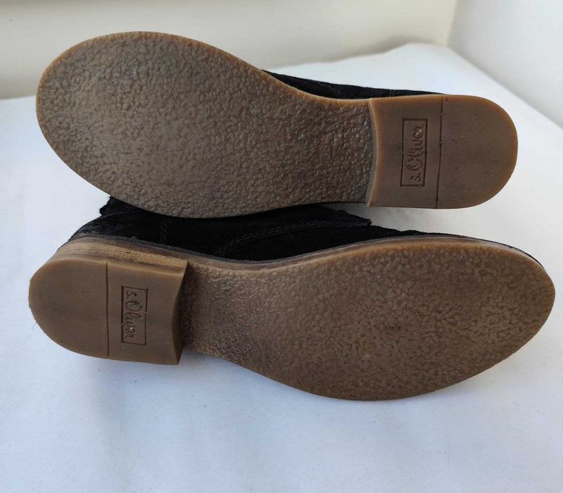 Ботинки демисезонные нубуковая кожа р. 38 S.Oliver Германия