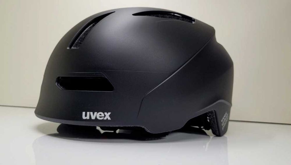 Kask rowerowy MTB miejski Uvex Urban Planet LED black mat 58-61cm
