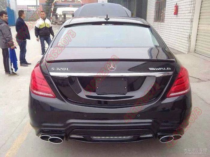 Спойлер на Mercedes W222 бленда накладка на багажник ляду бленда 222