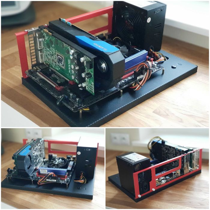 Otwarta obudowa PC- FLAT - surowa. Dostępne od ręki - test bench