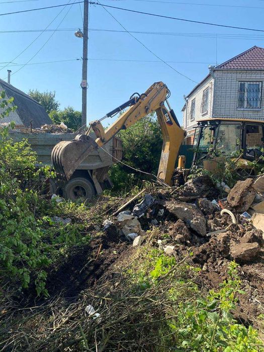 Услуги Экскаватора Вывоз мусора Хлам сміття ВЕТКИ Камаз  Уборка УЧАСТКА