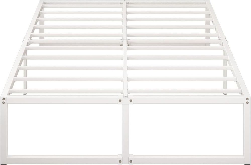 Łóżko Metalowe Białe Rama 180 x 200 cm