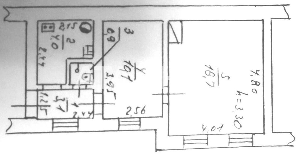 Срочная продажа! 2-х ком квартира в центре города! 26 тыс! АГВ!