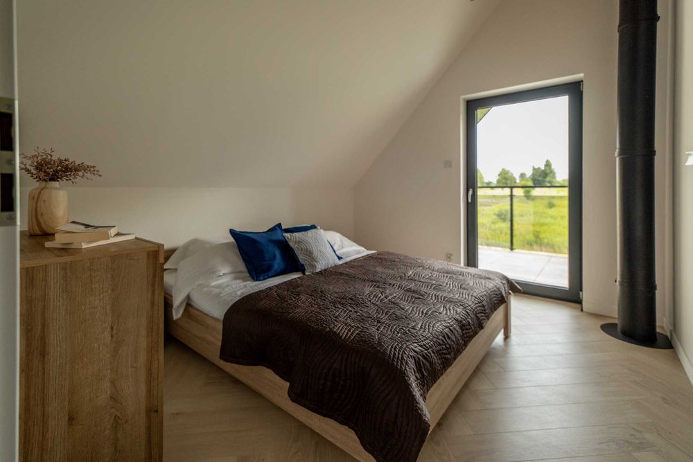 Domek 8 os. z balią i sauną w okolicy jeziora Kownatki - MAZURY