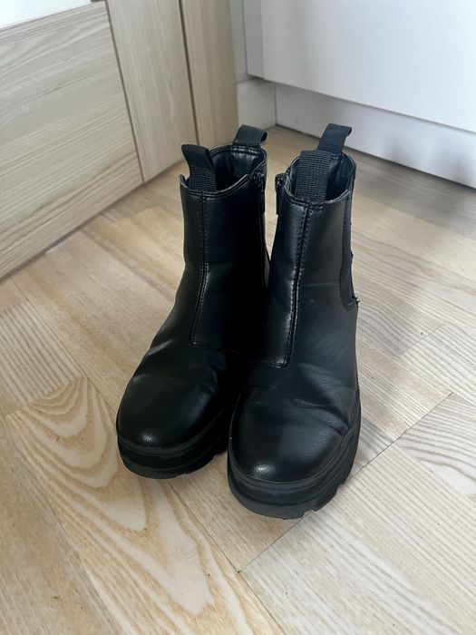 Lekko ocieplane botki buty przejściowe dziewczęce H&M rozm 32