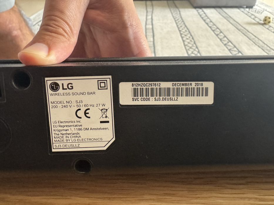 LG TV 55 com soundbar LG SJ3