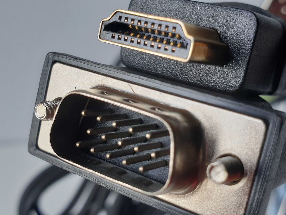 кабель  HDMI to VGA  звук 3.5mm  USB Power + HP VGA