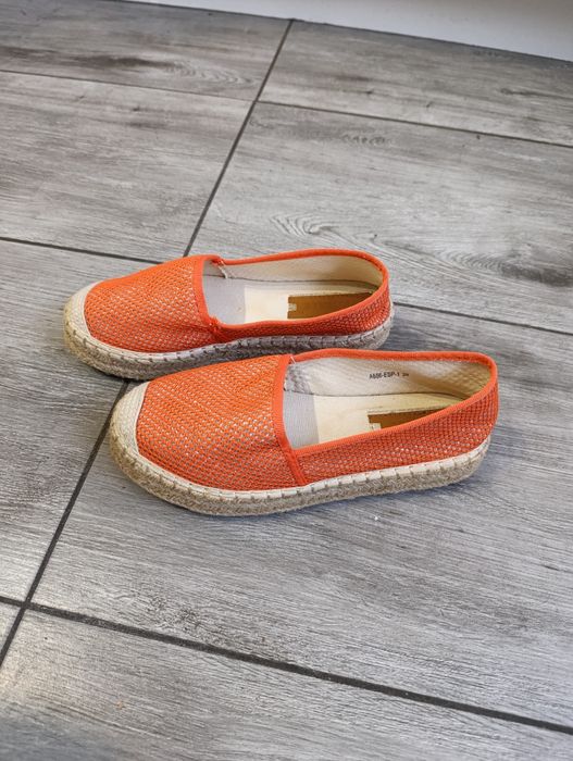 Pomarańczowe espadryle damskie r.39