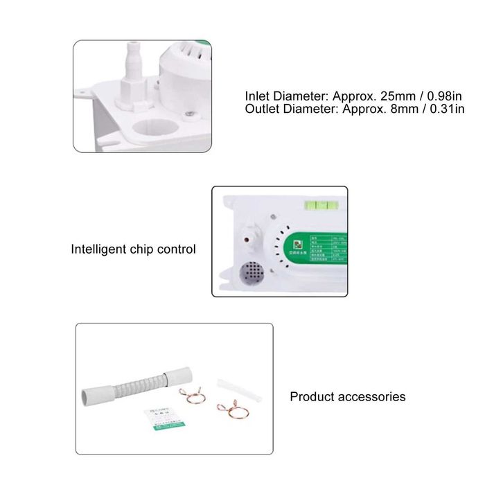Bomba de drenagem 100L H Fluxo Tanque 500ml automática