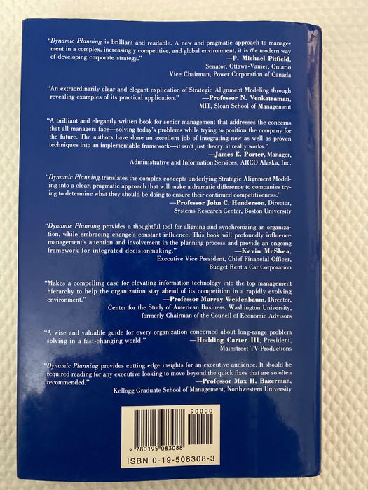 Dynamic Planning: The Art of Managing Beyond Tomorrow64739020829698121