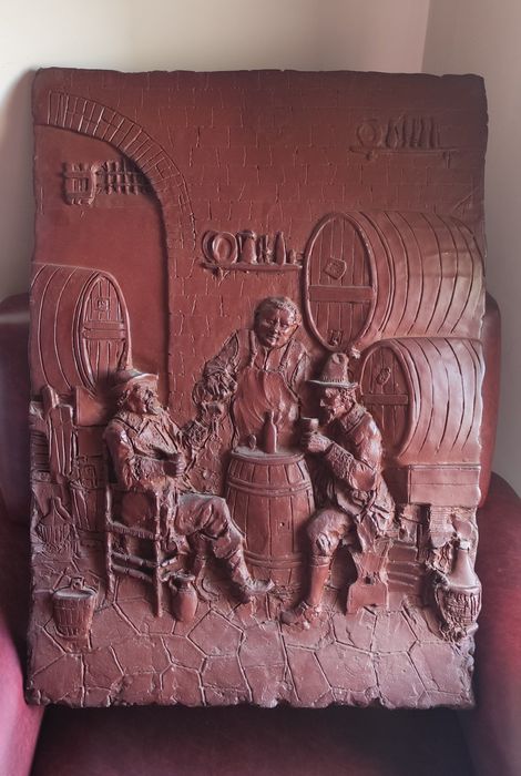 Quadro decorativo em alto-relevo