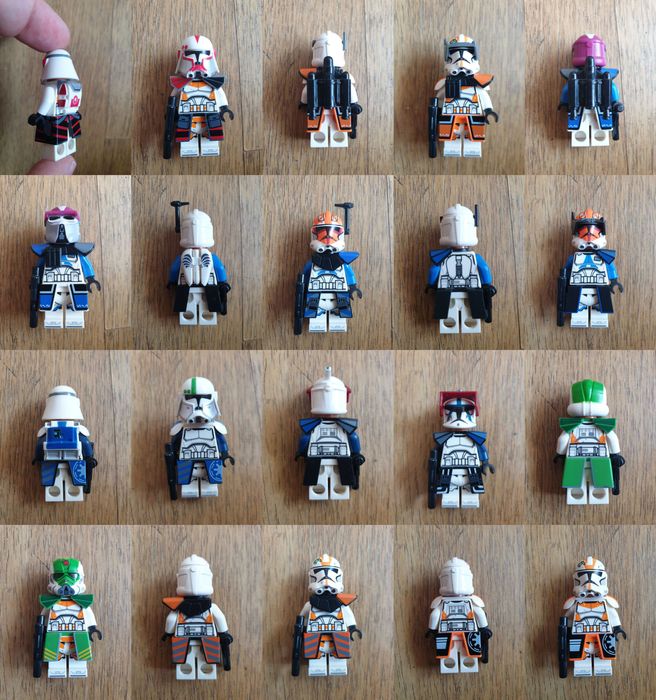 Custom Akcesoria dla lego star wars; pauldron vizor kamy dla klonów