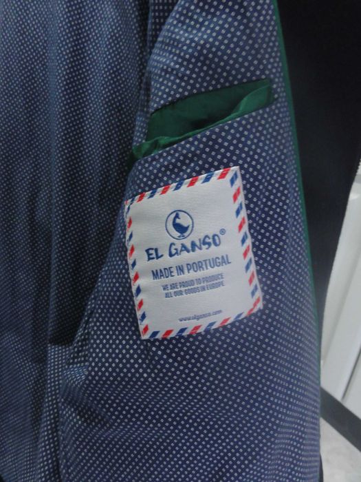 Casaco El Ganso Azul escuro material em Lã C/NOVO Tam 50 (M)