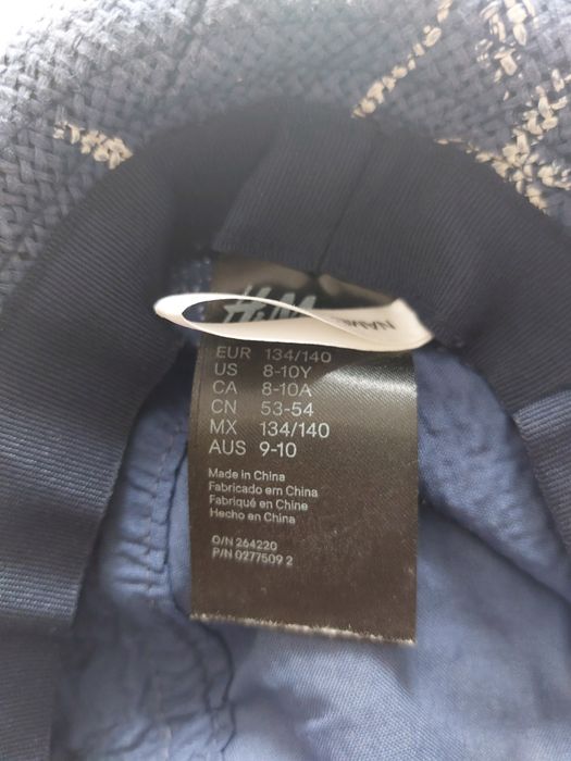 Kapelusz dla chłopca granatowy w palmy H&M