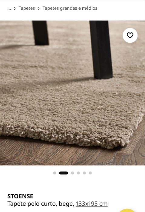 Tapete ikea STOENSE bege