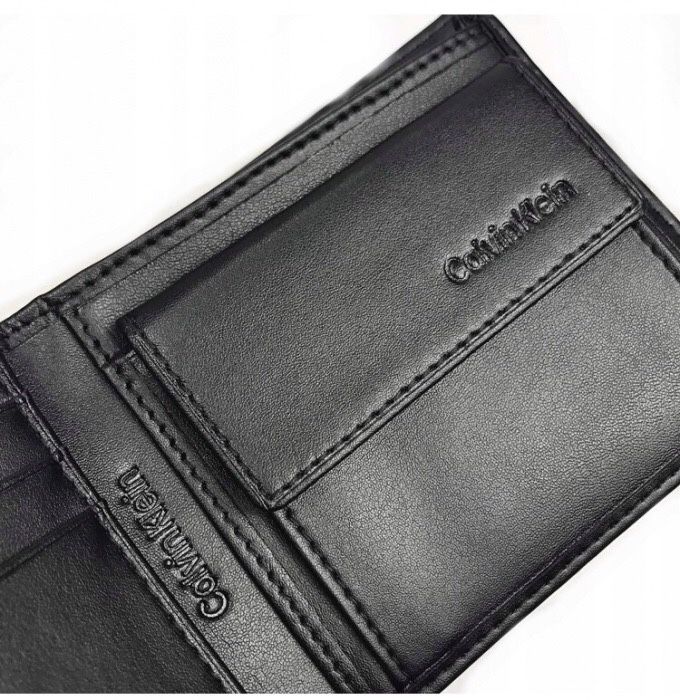 Portfel męski Calvin Klein CK z brelokiem czarny zestaw na prezent