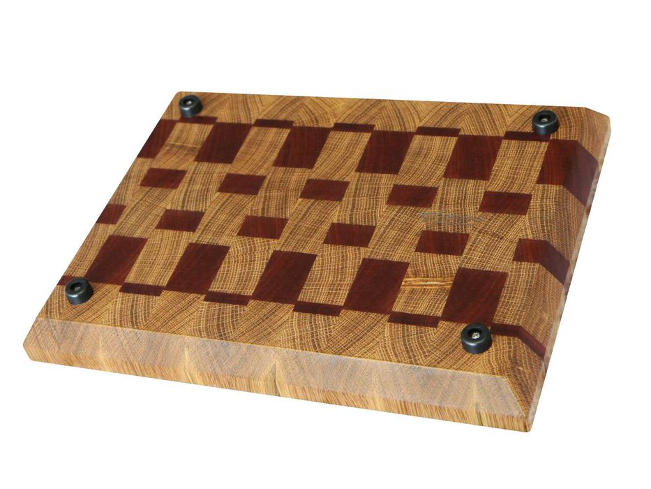 Deska do krojenia Sztorcowa - end grain Dąb 2 sztuki