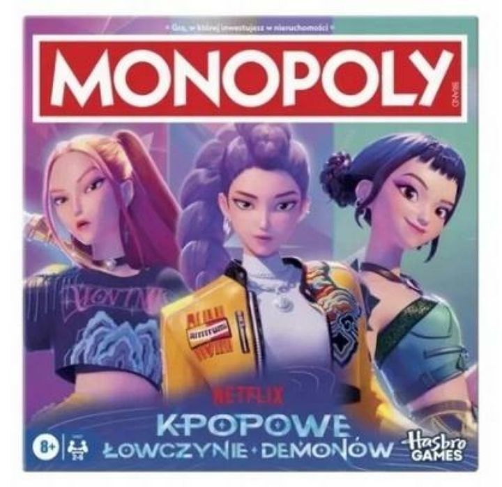 Monopoly K-Popowe Łowczynie Demonów HASBRO pudełko,267x267 mm