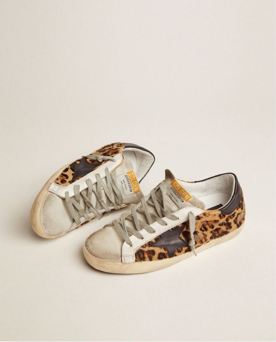 Кеди golden goose леопард шкіра