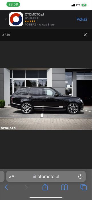 Range Rover  Autobiografy 4,4 sv8d Fvat uszkodzony