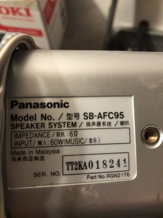 Colunas Panasonic C/ Subwoofer