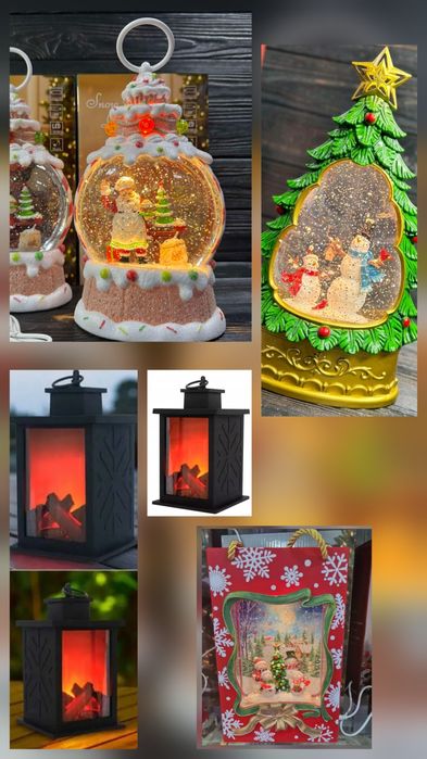 ліхтар  новорічний  декор