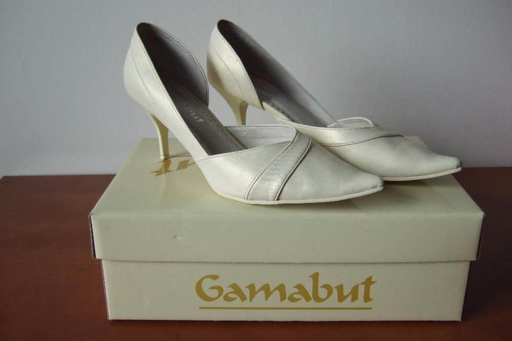 Buty ślubne Gamabut, ecri, rozm. 39