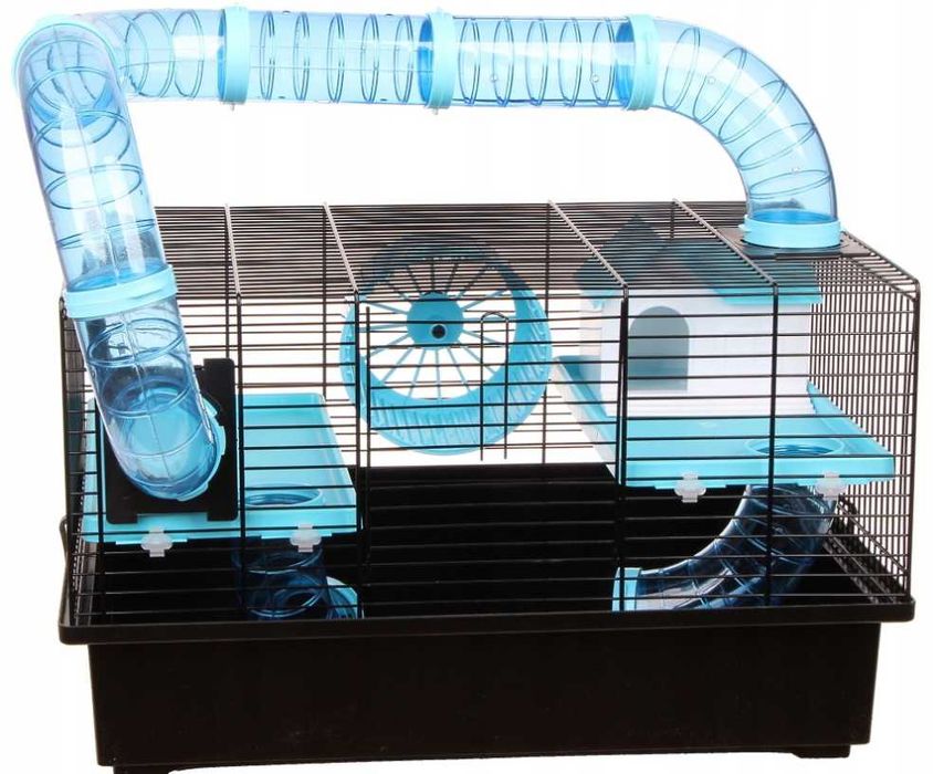 Duża Klatka Dla Chomika Gryzoni Myszy Tunel Domek Klatka Wybieg OKAZJA