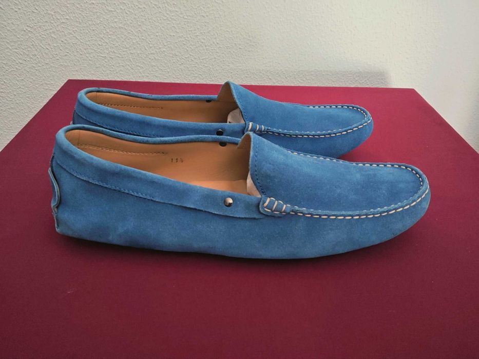 Mocassins para homem Tod's, Itália, azuis, tamanho 46