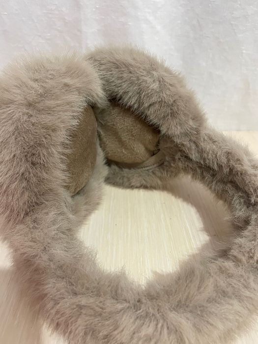 Вушки мехові ушки бежеві хутряні коричневі навушники