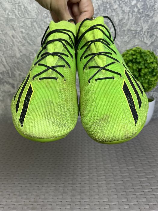 Adidas бутсы копы сороконожки 45-46 размер футбольные салатовые