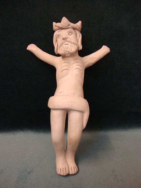 Cristo grande , escultura em terracota