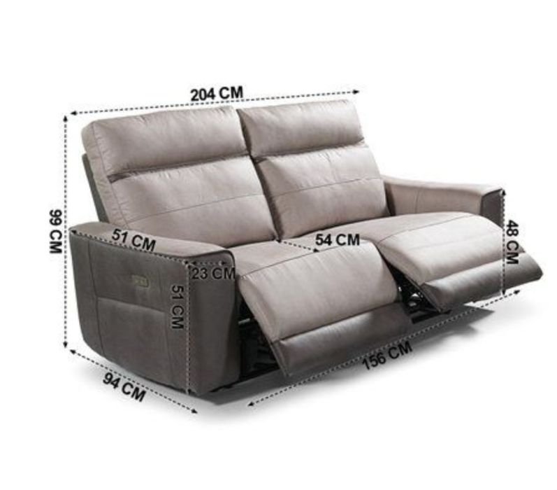 Sofá Relax Elétrico MOON Cinza – Oportunidade única!