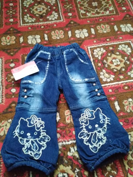 Джинси  для дівчинки на флісі