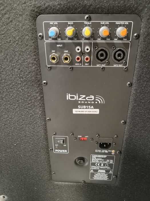 Pá coluna 2 top's de 500w +500w mais grave de 800w