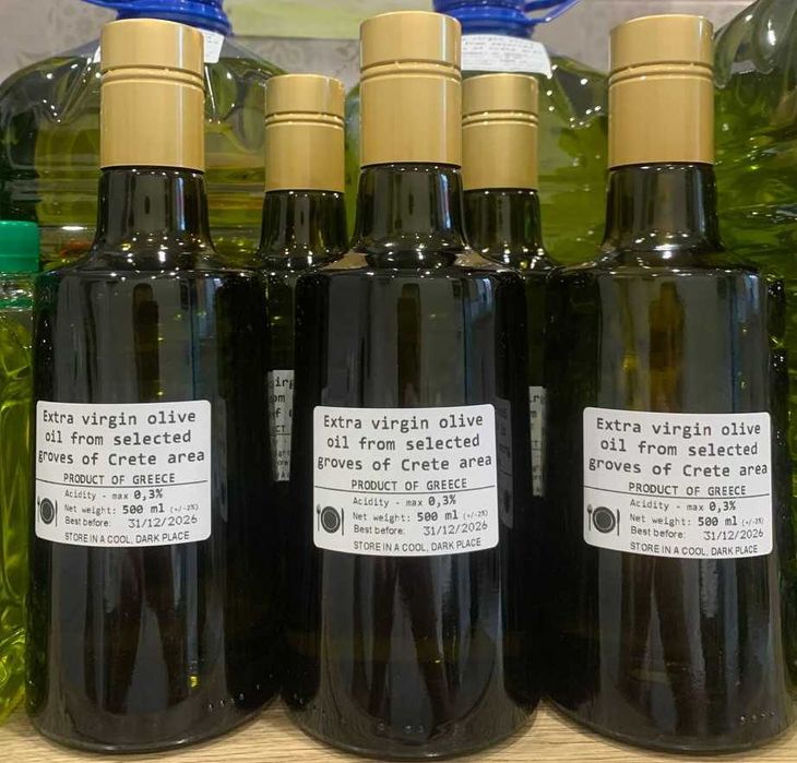 5 л - оливкова олія екстра вірджин, Крит, Греція (в наявності)