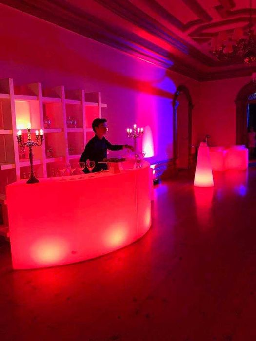 Balcões com iluminação led