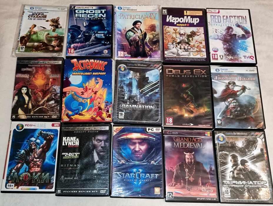 Компьютерные игры на ДВД дисках