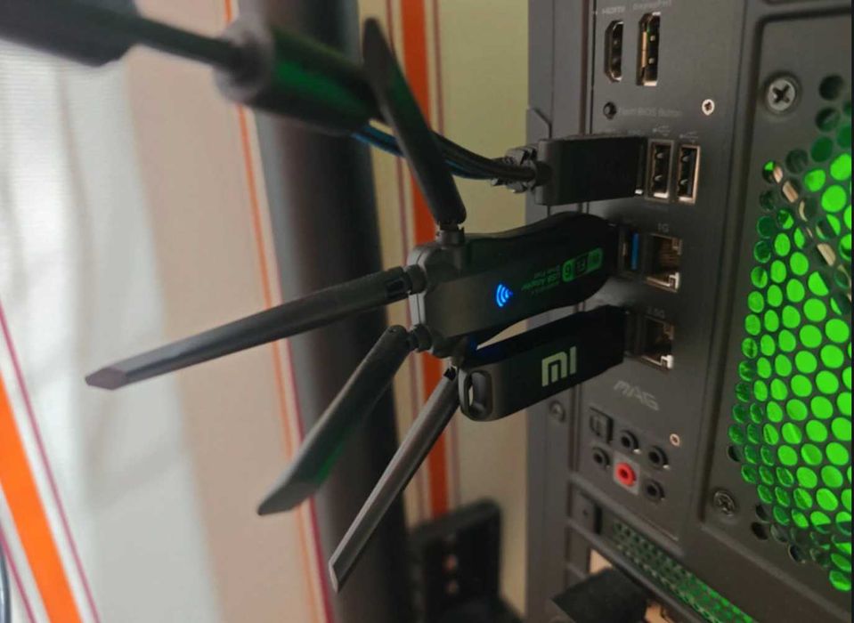 Wifi adaptador da alta velocidade + Bluetooth 5.1