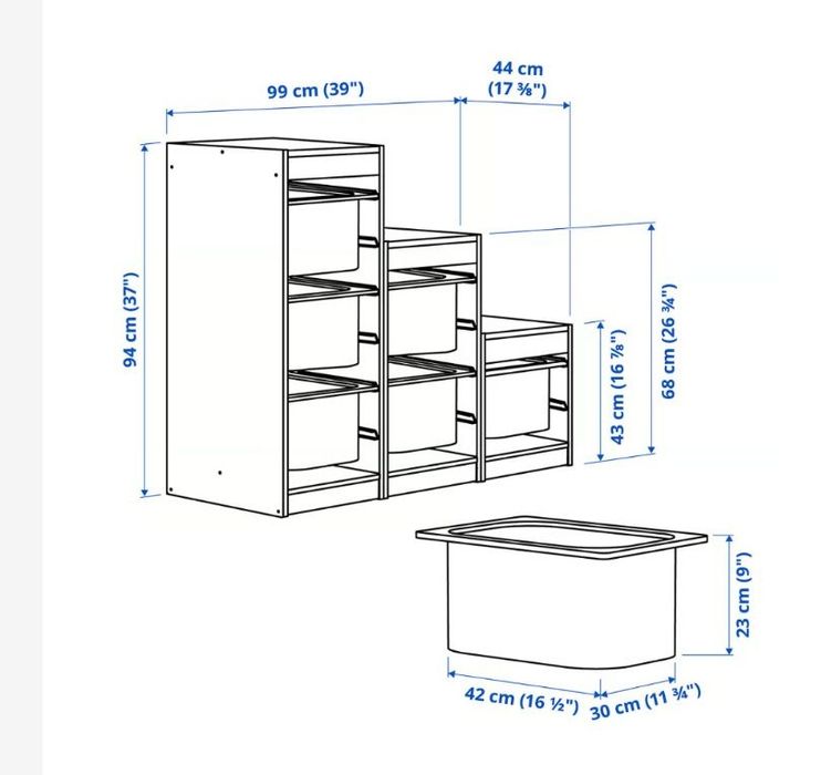 Regał na zabawki Ikea