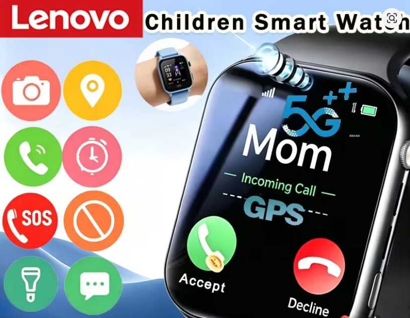 Smartwatch Lenovo - 4G/5G GPS Camera