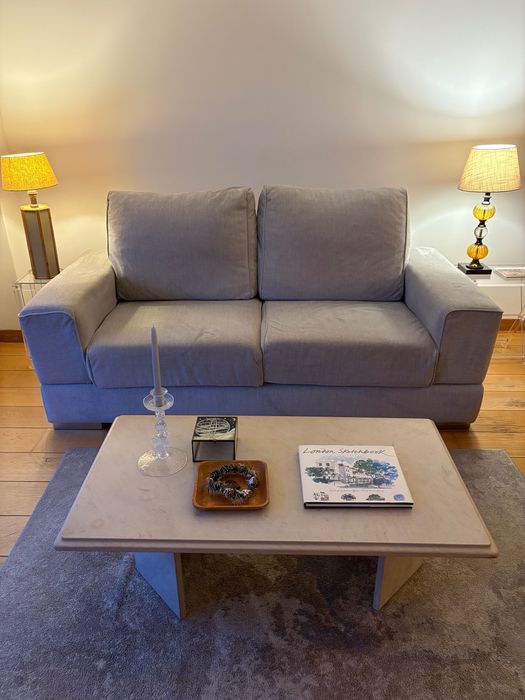 Sofa veludo cinzento