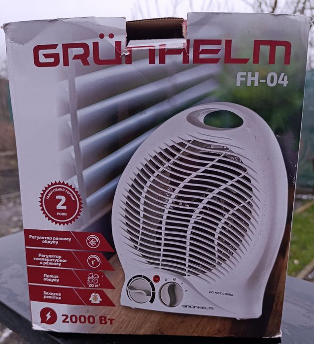 Тепловентилятор. Електрообiгрiвач.