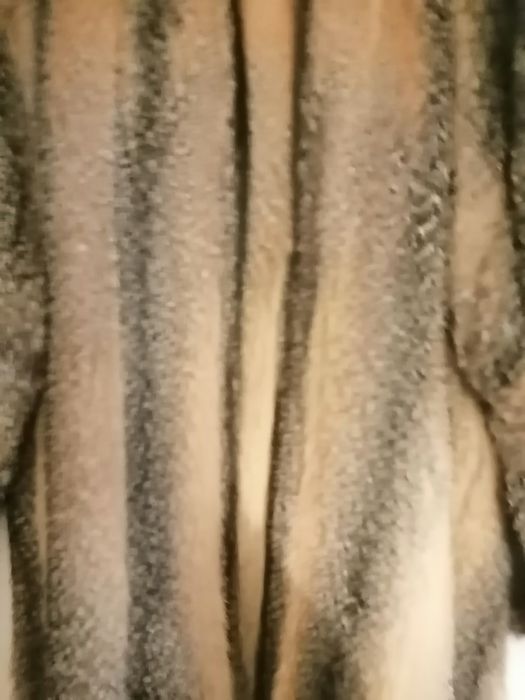 Casaco de peles de raposa do Canadá  verdadeiro