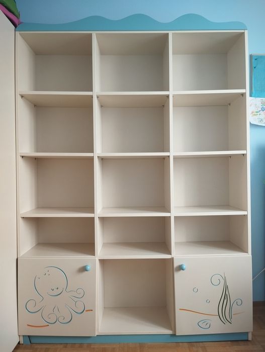 Meble dziecięce - Meblik Oceanic - regał potrójny - Ocean