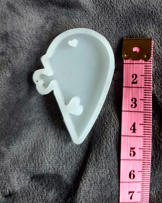 Forma silikonowa serce wisior