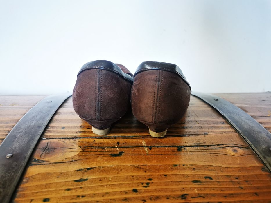 Balerinki brązowe - r. 36 Stradivarius