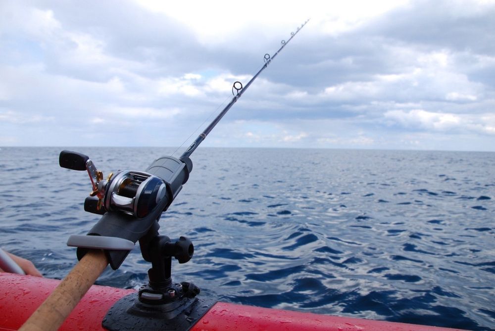 Uchwyt do wędki z platformą do powierzchni dmuchanych HTp213 Borika